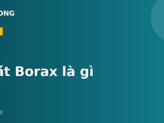 Chất Borax là gì